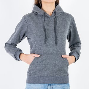 Women's gray hoodie - Clothing