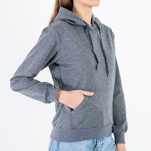 Women's gray hoodie - Clothing