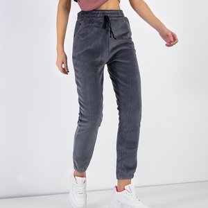 Women's gray insulated sweatpants - Clothing