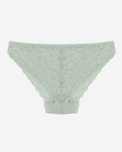 Women's green lace panties - Underwear