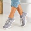 Women's light gray sports shoes Litia - Footwear