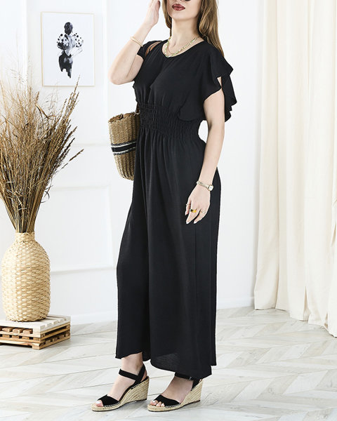 Women's midi dress in black - Clothing