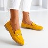 Women's mustard loafers with Hilawe toe detail - Footwear