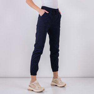 Women's navy blue cargo pants - Clothing
