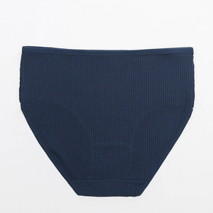 Women's navy blue pleated panties - Underwear