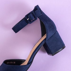 Women's pumps in navy blue Lux - Footwear