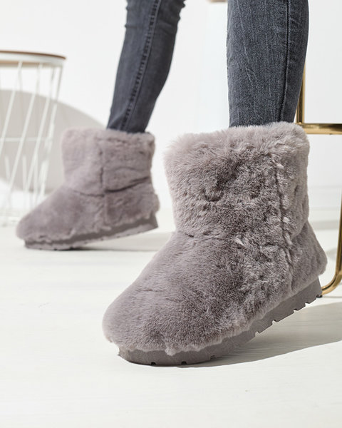 Women's snow boots in gray Ottola- Footwear