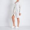 Women's white dressing gown with hearts - Clothing