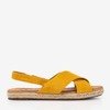 Yellow women's sandals Cosilia - Footwear