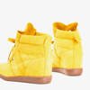 Yellow women's sneakers with an indoor wedge Aluisa - Shoes