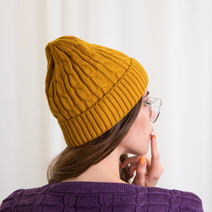 Yellow women's winter hat - Accessories